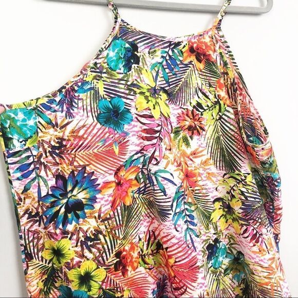 TACERA | Tropical Floral Multicolor Sleeveless Dress Women’s Size X-Large - Picture 3 of 6